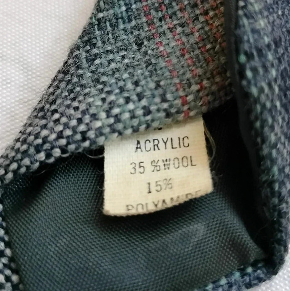 WoolCroft by Wembley Wool Blend Striped Skinny 3" Tie Necktie Woven - Picture 3 of 8